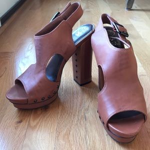 Vince Camuto Pabla Leather Slingbacks